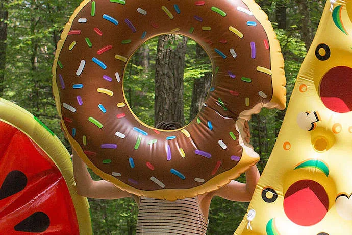 Donut pool float at Urban Outfitters