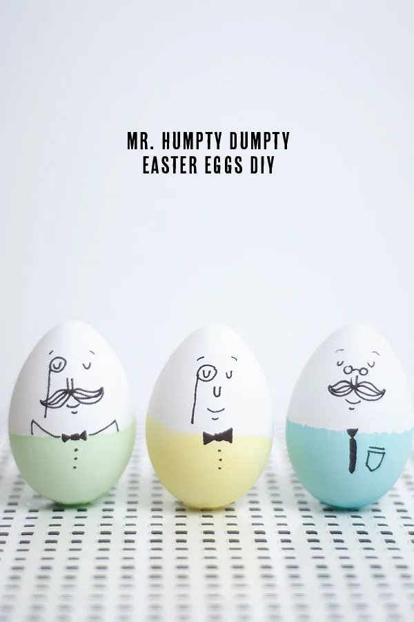 Black-and-white Sharpie Easter eggs from Paper & Stitch