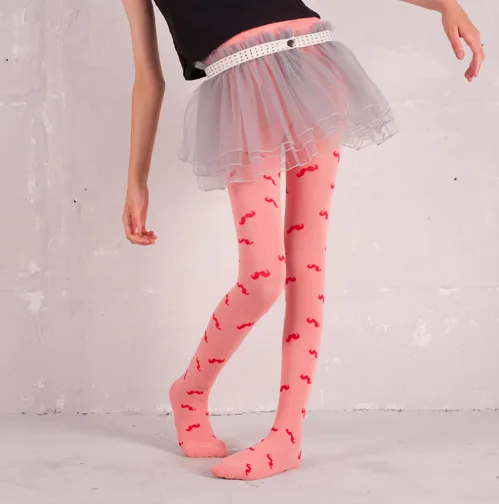 Mustache Tights for Girls from Funky Legs