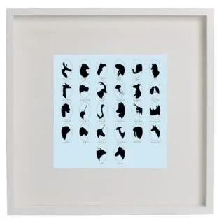 I (Lovebirds-Ostrich-Vicuna-Elephant) this print
