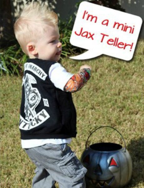 Hottest pop culture baby Halloween costumes: Jax Teller via Where the Smiles Have Been