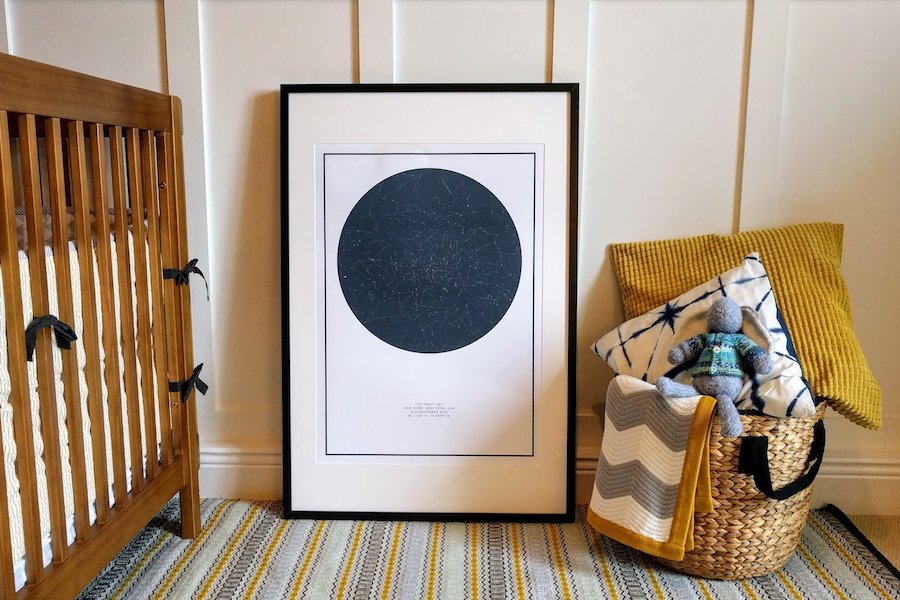 Custom Night Sky star maps are a modern way to capture a special moment.