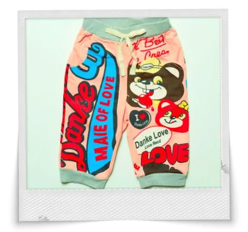 Board shorts for boys go Japanese pop