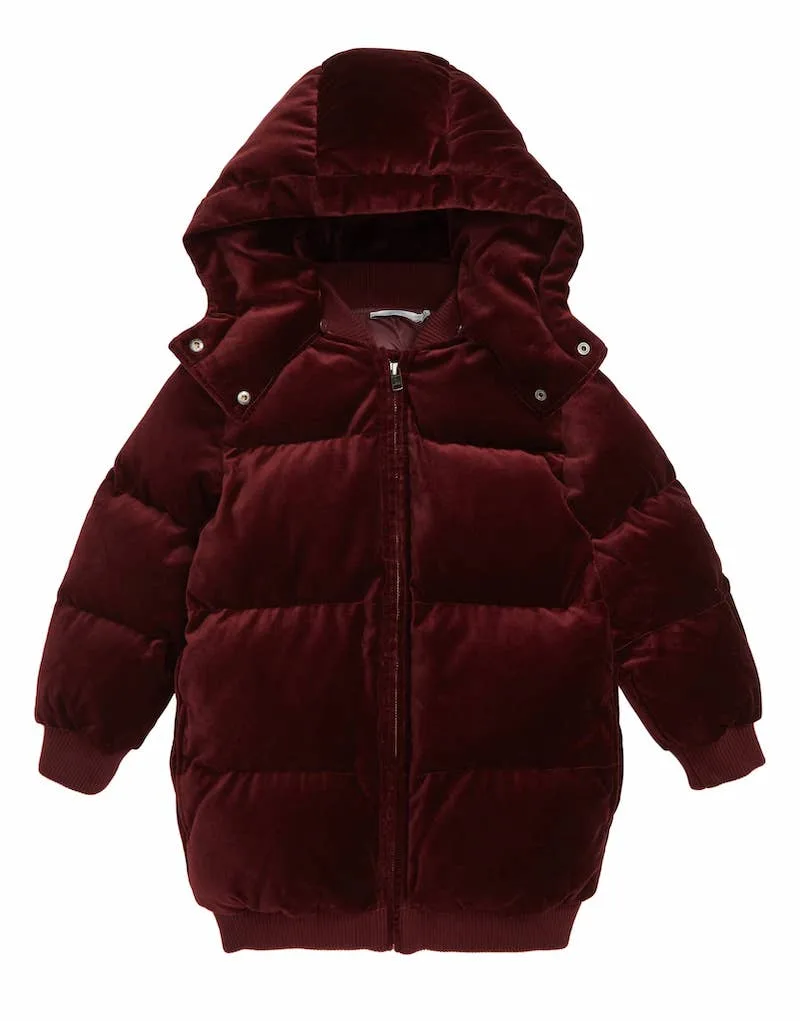 Winter coats for girls: Velvet puffer by Stella McCartney
