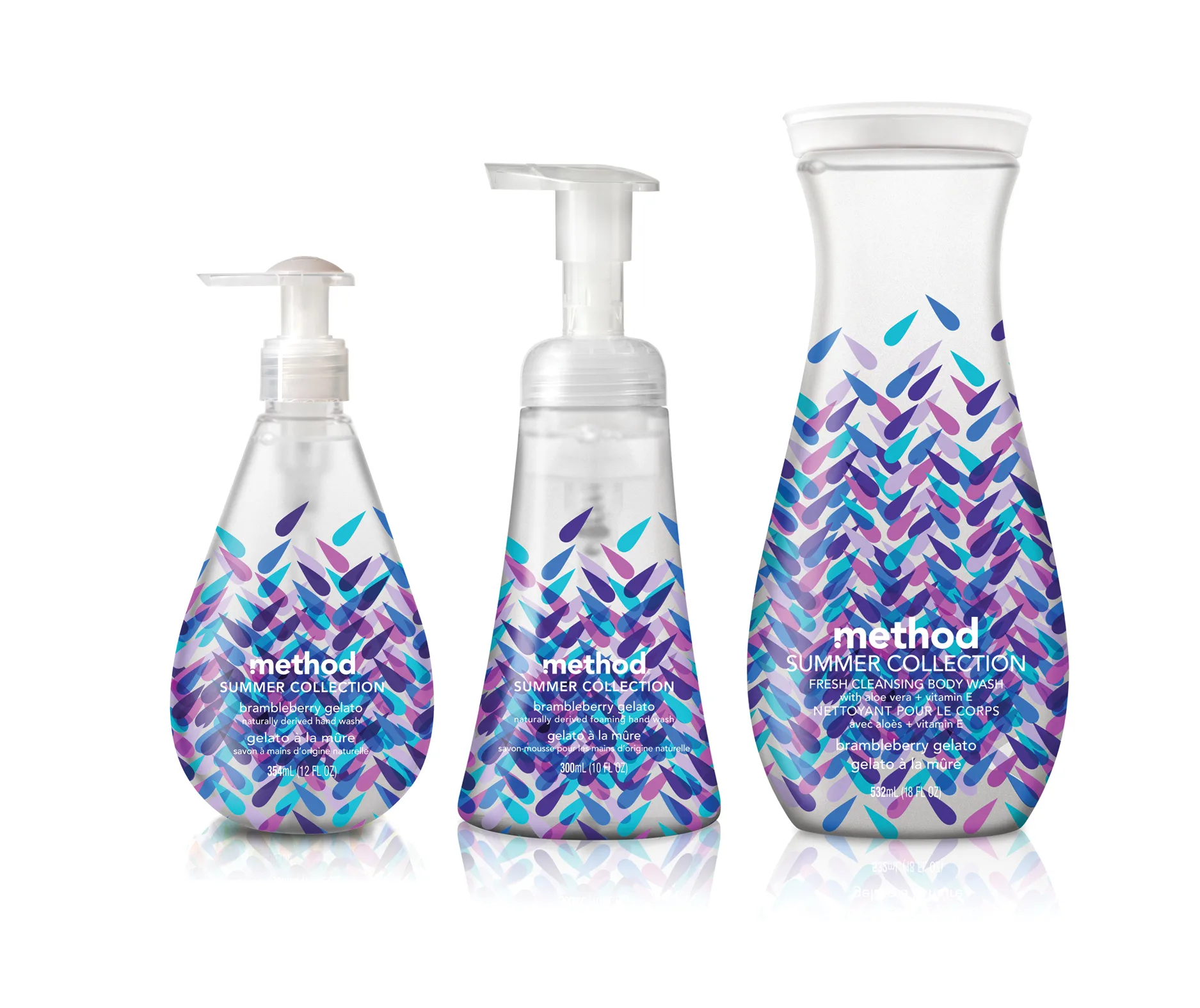 Method Brambleberry gelato hand and body soaps