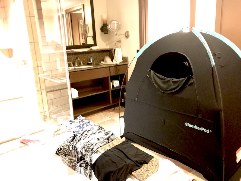 15 things to pack for Disney that you might not have thought of: A SlumberPod black-out tent | Photo (c) Kate Etue for Cool Mom Picks