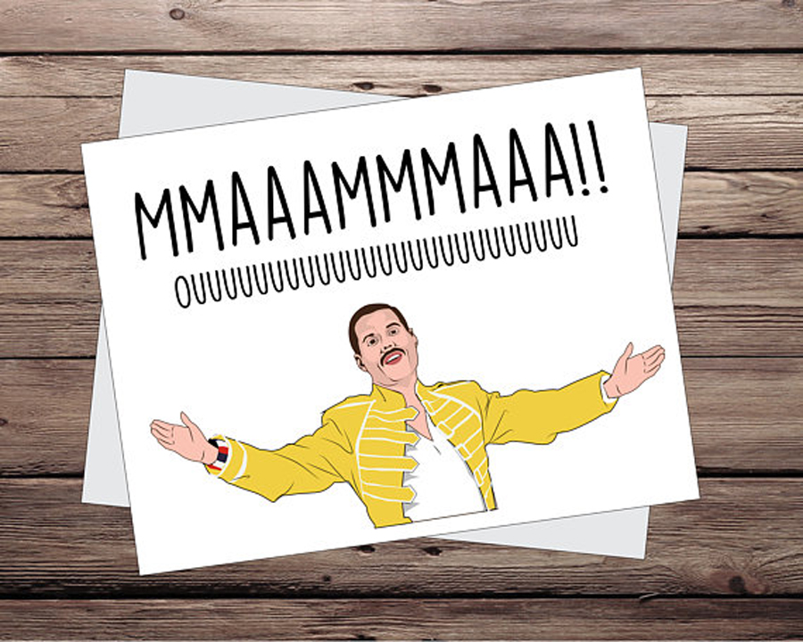 Funny Mother's Day Cards: Freddie Mercury Card by That Cool Sign