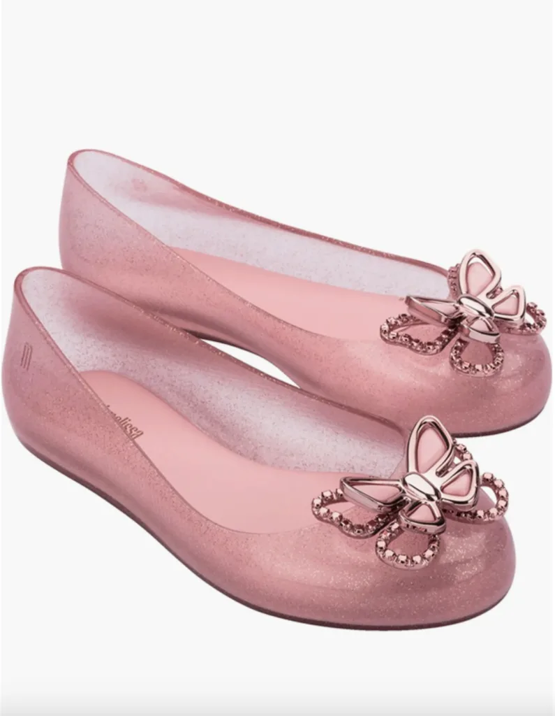 Pink butterfly jelly shoes for girls on sale at Nordstrom