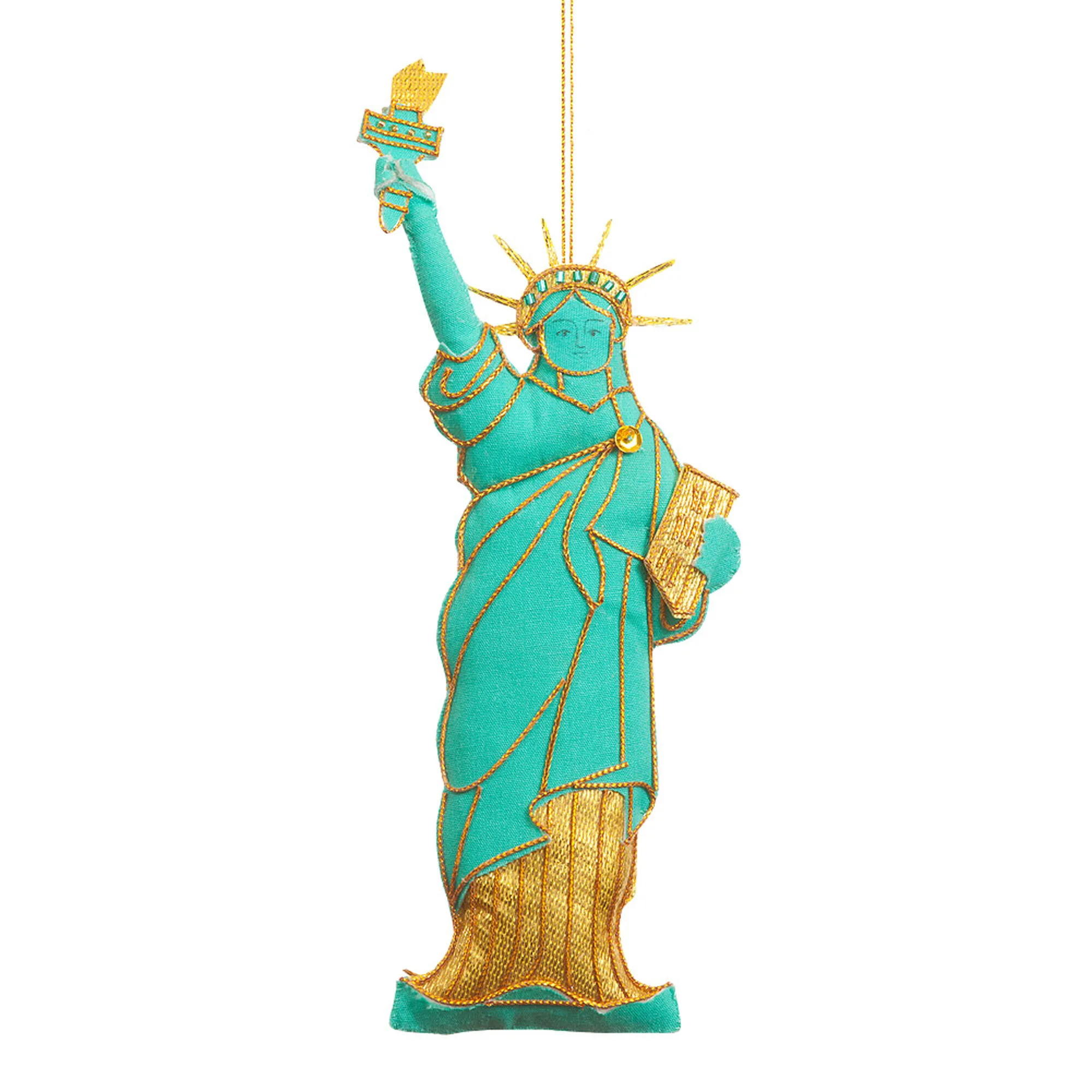 Funny 2020 ornaments: The St. Nicholas charity's Statue of Liberty ornament, to celebrate a victory for our democracy.