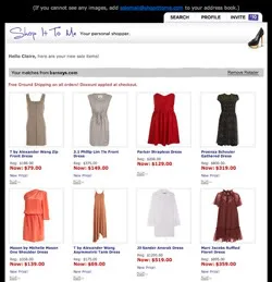 Shop it to Me turns your laptop into a personal sale shopper