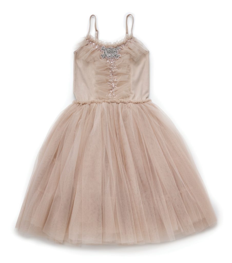 Tutu du Monde x Nununu skull embroidered pink tutu dress