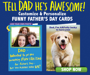 Customizable and personalized funny Father's Day cards at Cardfool