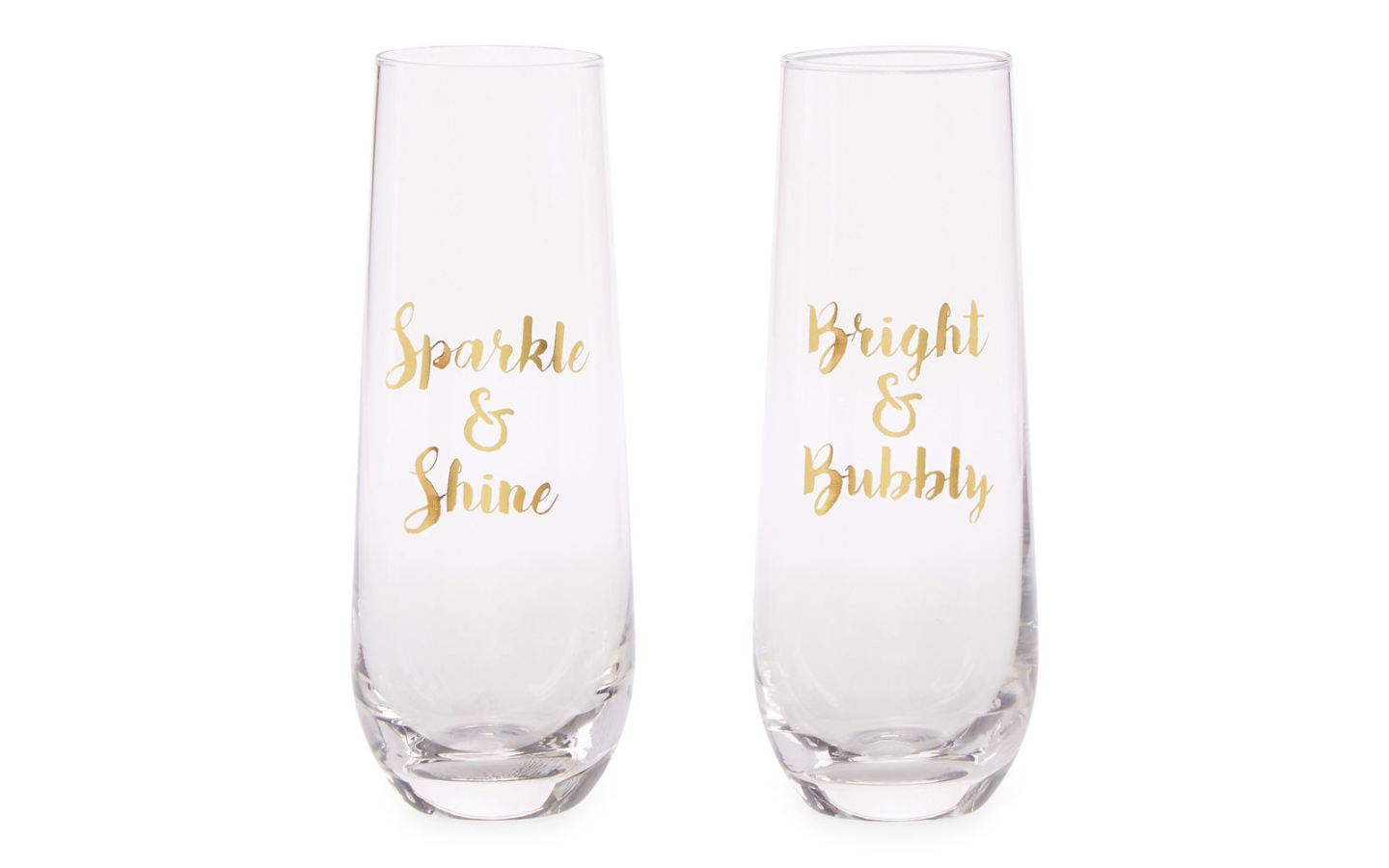 Cool affordable gifts under $15: Sparkle Champagne flute set of two