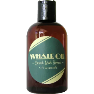 "Whale Oil" for pregnancy stretch marks. Insert your own punchline here.