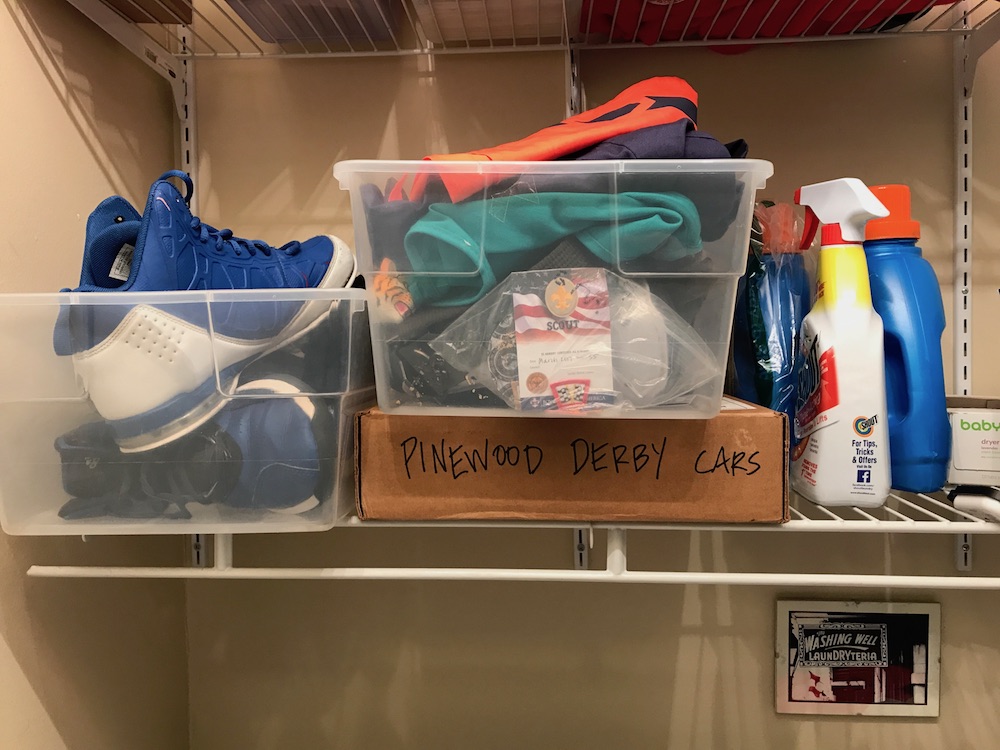 How to make capsule wardrobes for kids: Put sports and extracurricular stuff elsewhere.