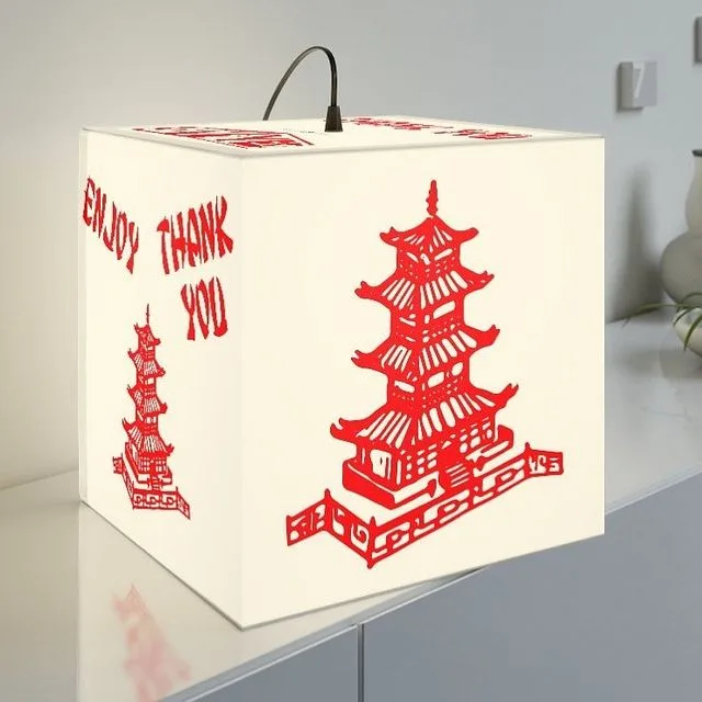 You can bid on this amazing takeout-inspired lamp by Say x Yes at the Create to Stop Hate auction.