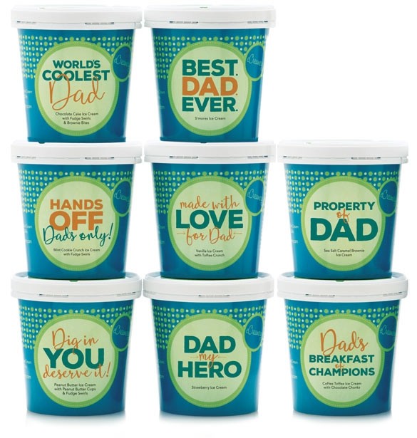 Personalized gifts for Father's Day: Father's Day ice creams by eCreamery