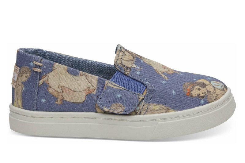 The new TOMS x Disney shoe collection features vintage Snow White designs.