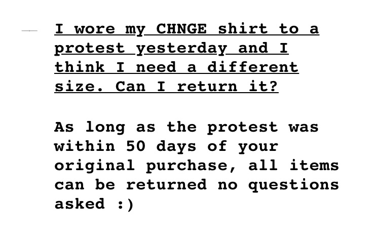 Return policy for CHNGE ethical streetwear brand: So cool! | Cool mom picks Return policy for CHNGE ethical streetwear brand: So cool! | Cool mom picks