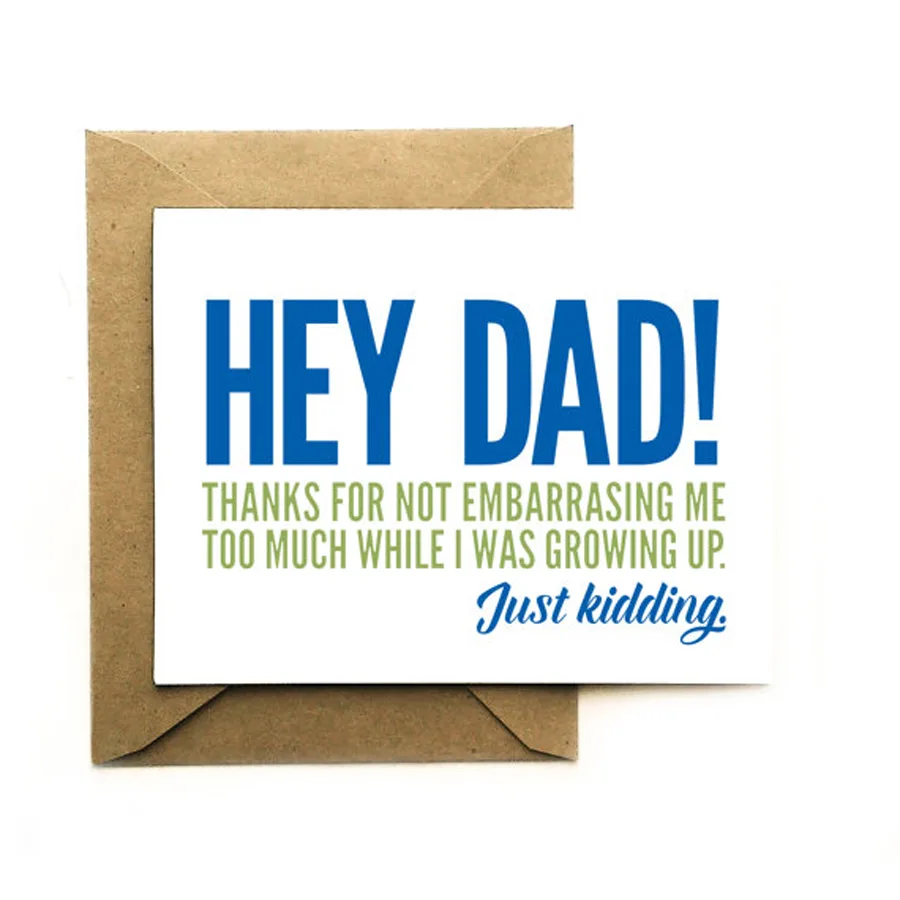 Funny Father’s Day Cards: Hillary Clinton Card from The Print Shop