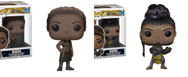 Black anther BoxLunch collection | Funko Pop Bobbleheads Nakia and Shuri