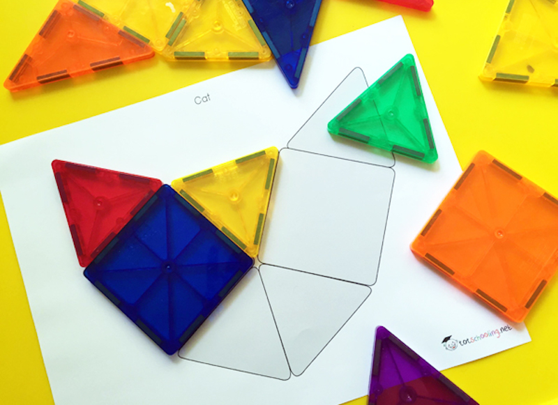 Kindergarten printables: Tangrams at Totschooling