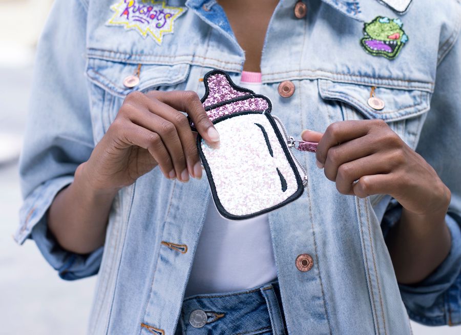 Rugrats retro milk bottle purse from the vintage Nicktoons collection at BoxLunch | mompicksprod.wpengine.com