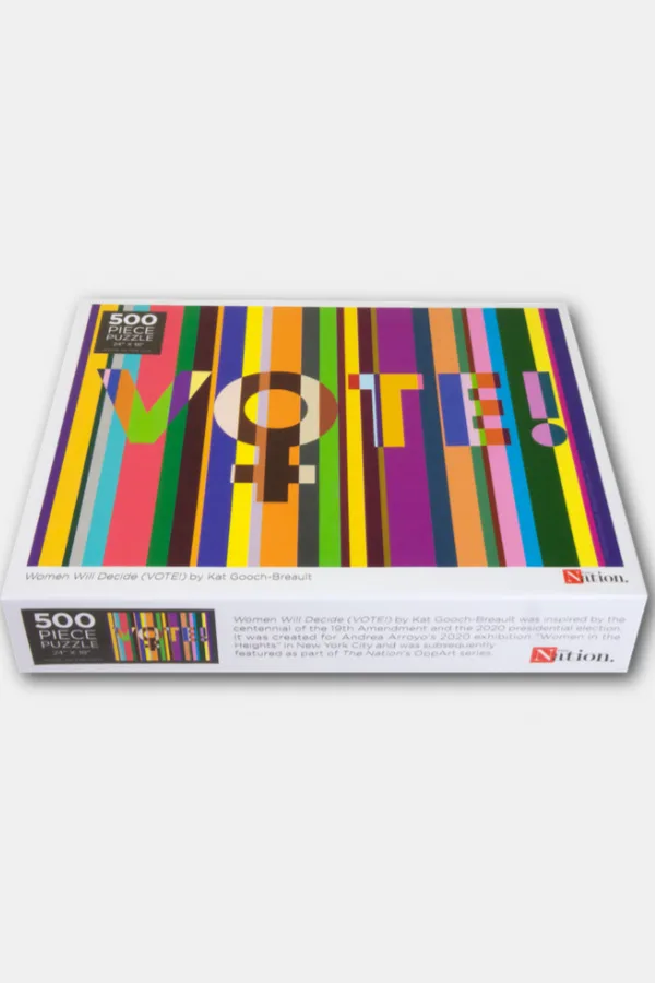 Women VOTE jigsaw puzzle by artist Katherine Gooch-Breault
