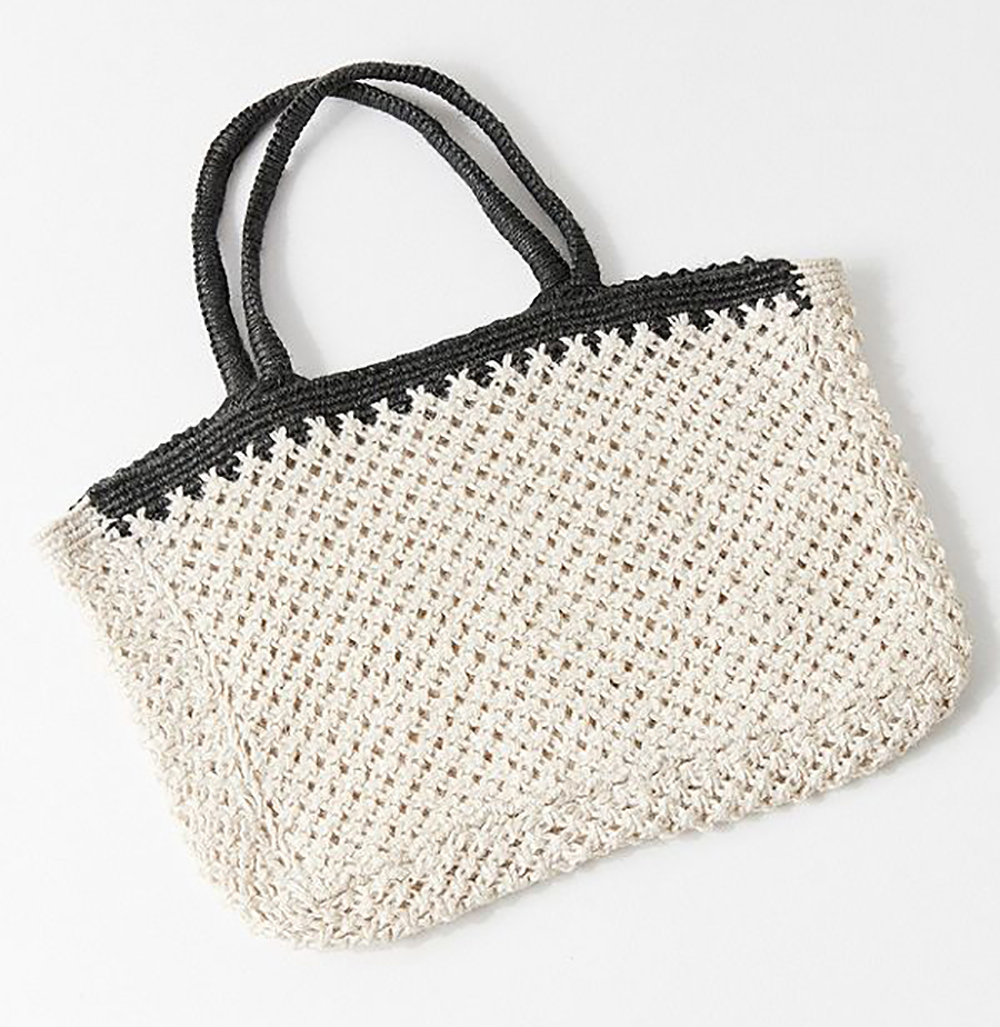 Summer Beach Totes Under $50: Woven Straw Tote Bag from Urban Outfitters