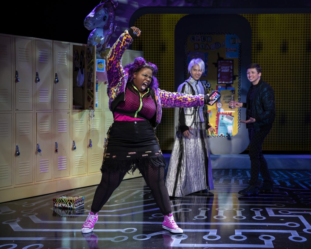 Tiffany Mann, Jason Tam and Will Roland in Be More Chill