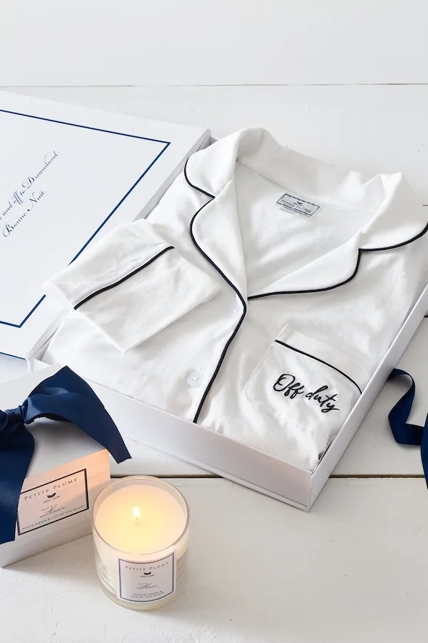 Off-Duty luxury pajama set: Mother's Day gifts for new moms from Petite Plume