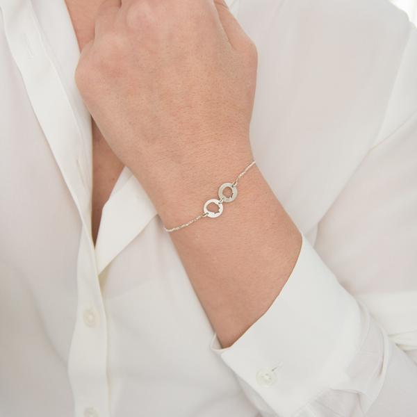 Personalized Mother's Day gifts :Laser Cut Silhouette Personalized Bracelet | Le Papier