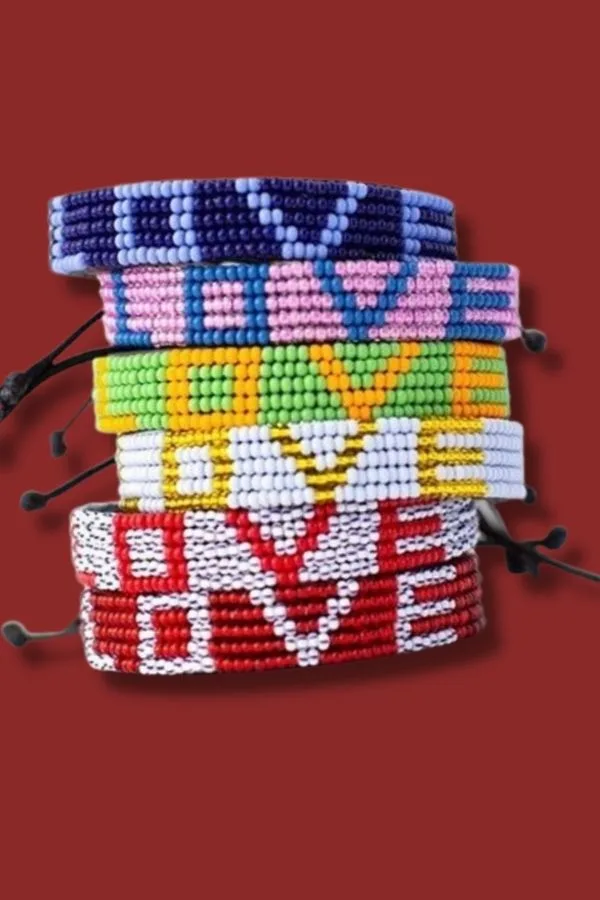 LOVE bracelets from Ubuntu Life make a great Valentine gift for a friend