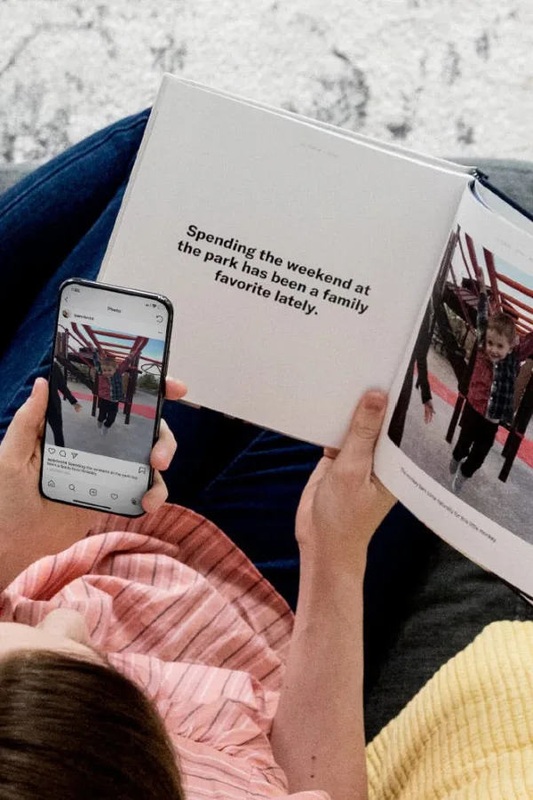 Minted custom photo cards with accordion fold -- perfect photo book alternative when you have lots to make