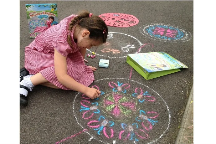 Cool art toys at Fat Brain Toys: Mandala Designer chalk toy