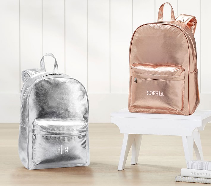 cool backpacks for preschool, kindergarten and little kids: Monique Lhuillier Metallic Backpacks