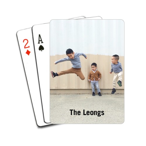 Creative photo gifts for Father's Day: Custom Photo Playing Cards | Shutterfly
