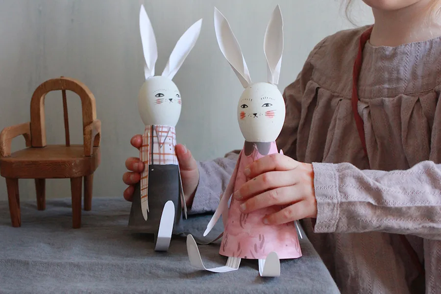 Last-minute Easter ideas: Bunny printables by Merrilee Liddiard