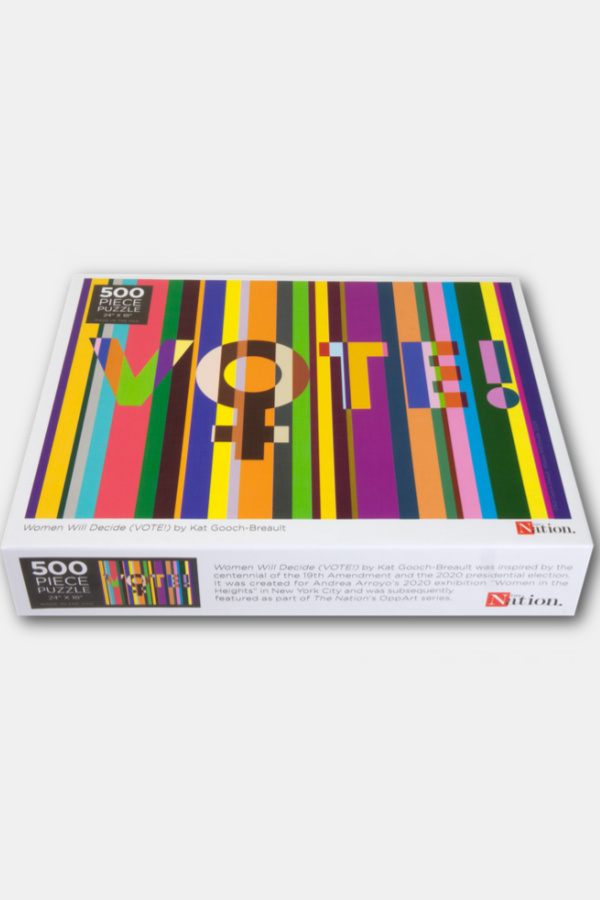 Women VOTE jigsaw puzzle by artist Katherine Gooch-Breault