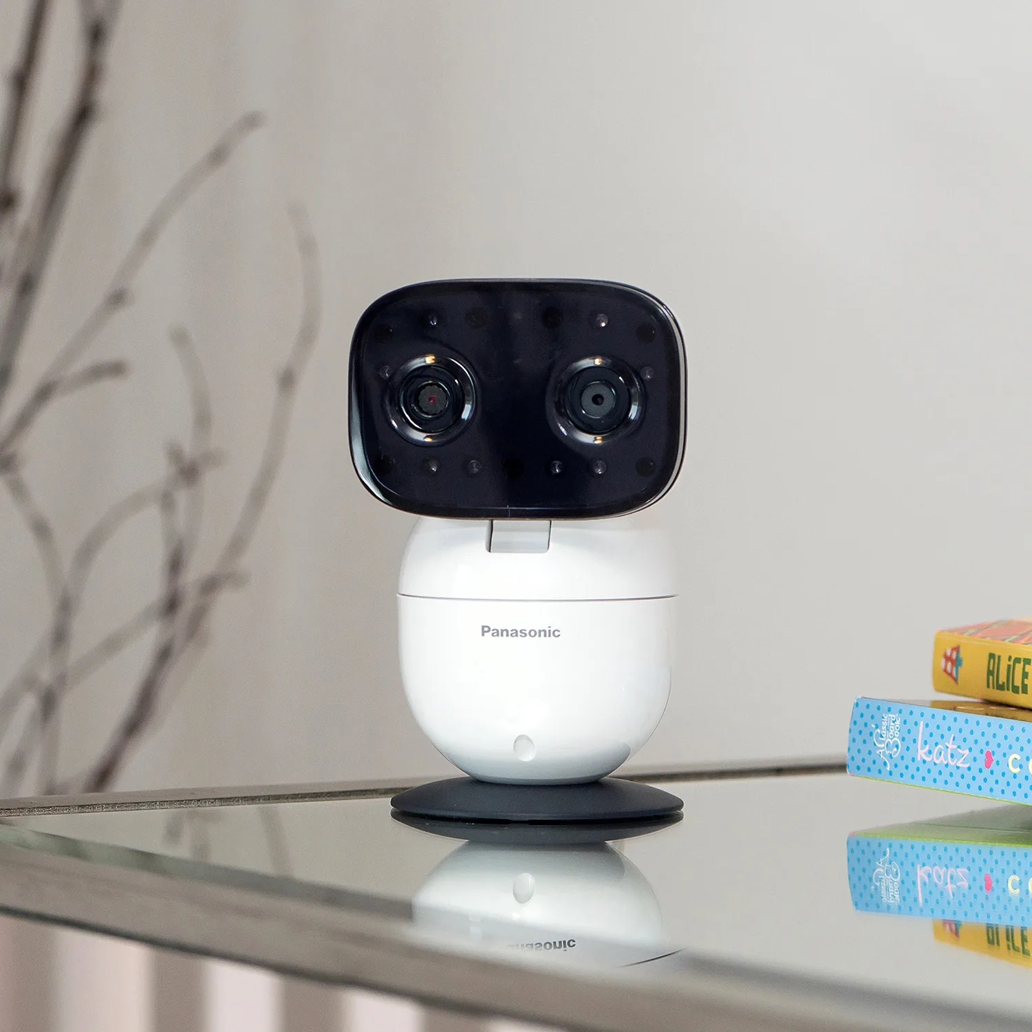 The Panasonic Long Range Baby monitor has a reach of 1500 feet, up 16 hours of battery time and built in lullabies and white noise (sponsor)