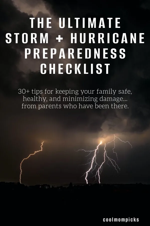 Storm preparedness tips: fill a cooler to keep the kids' snacks, so they don't have to open the fridge
