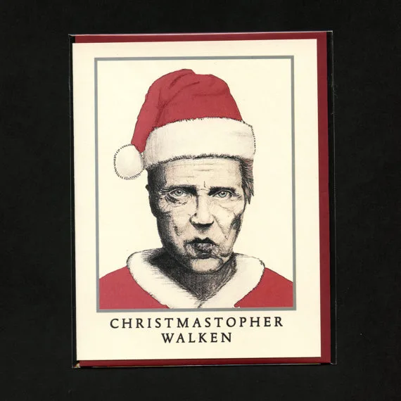 Christopher Walken Christmas card
