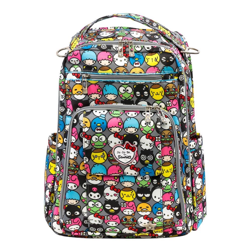 Tokidoki & Sanrio for Ju-Ju-Be: Hello Friends print on the Be Right Back back pack