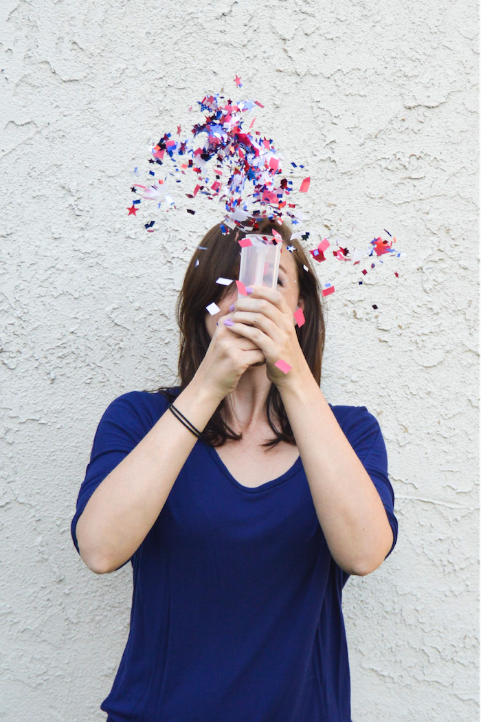 Easy 4th of July crafts for kids: DIY confetti bombs at Club Crafted
