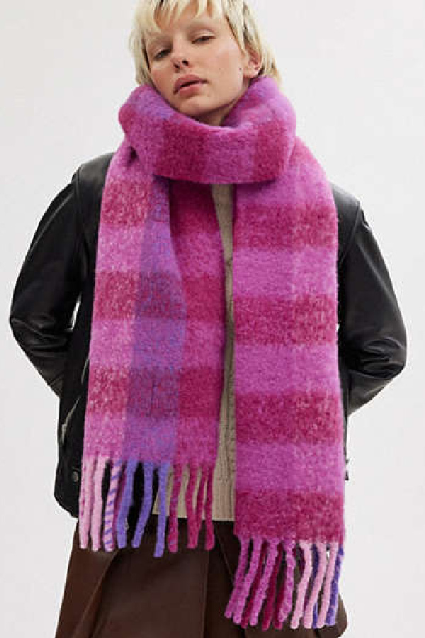 Coach's oversized fringed muzzler: Affordable alternative to Acne Studios, and now on sale!