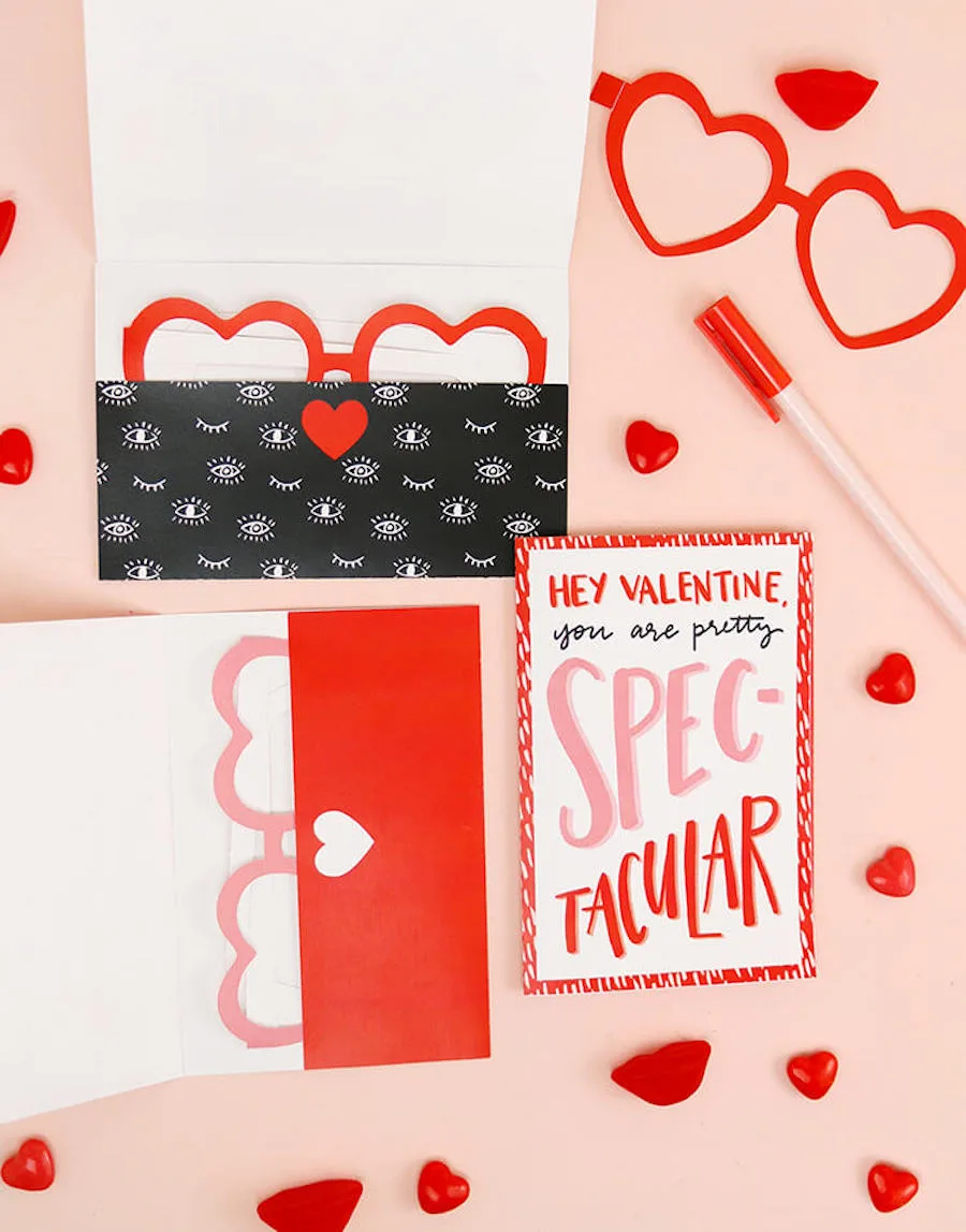 Best free printable Valentines: Spec-tacular at Persia Lou