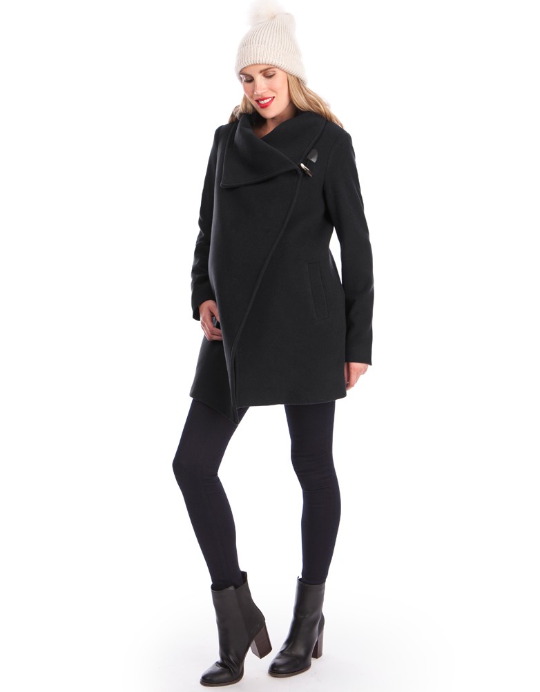 Maternity staples for fall: Seraphine Winter Coat | Seraphine