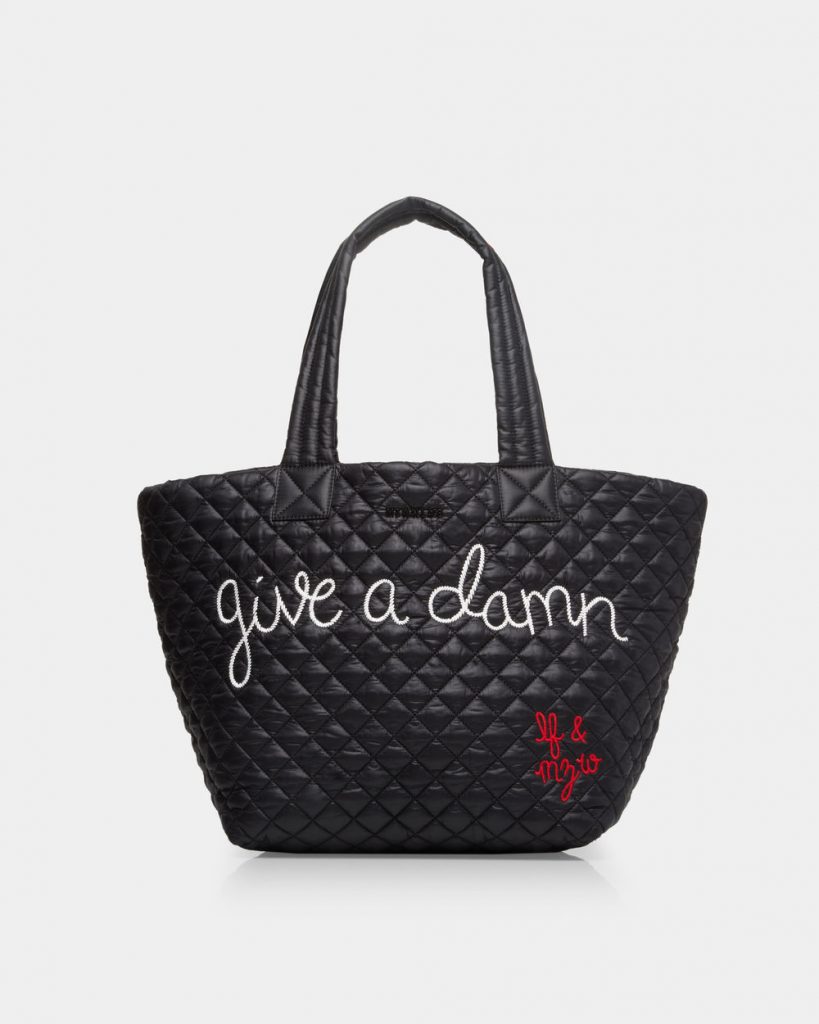 Give a Damn bag from Lingua Franca and MZ Wallace donates 100% of profits to She Should Run. Yes!
