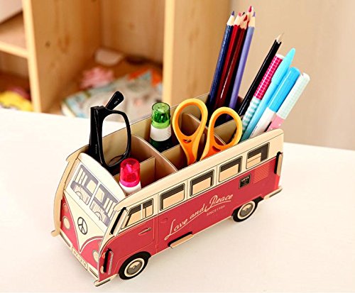 Vintage bus pencil holder: Fun back to school supplies and accessories under $10