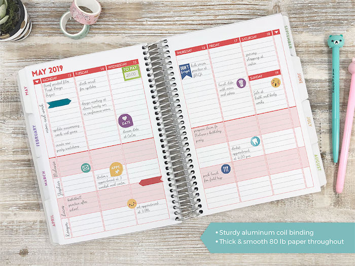 Best planners for moms: Purple Trail has the most customizable planners